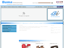 Tablet Screenshot of buma-intl.com